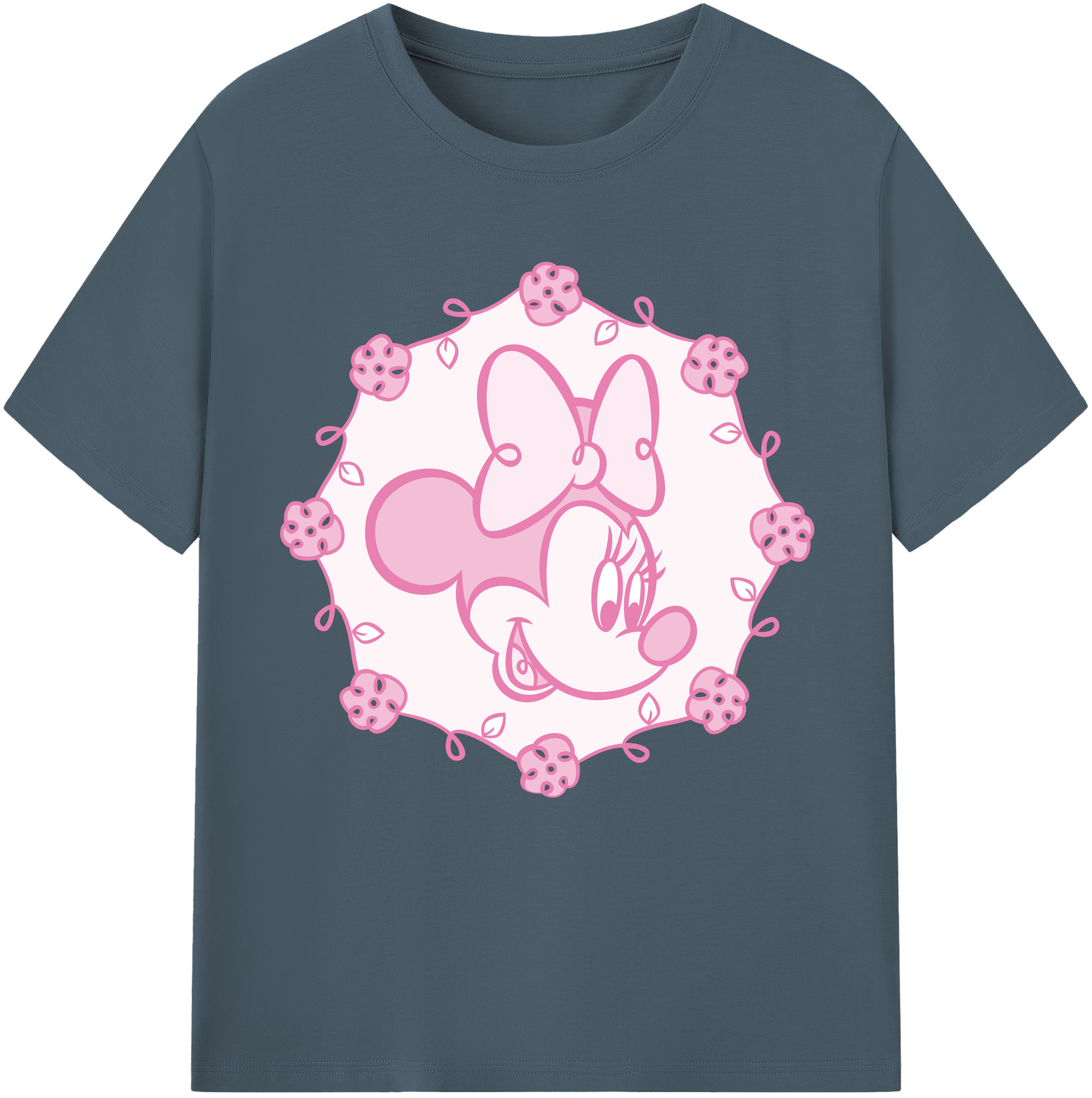 （画像用） ミッキーマウス Mickey Mouse 綿100％半袖Tシャツ（フロントプリント）